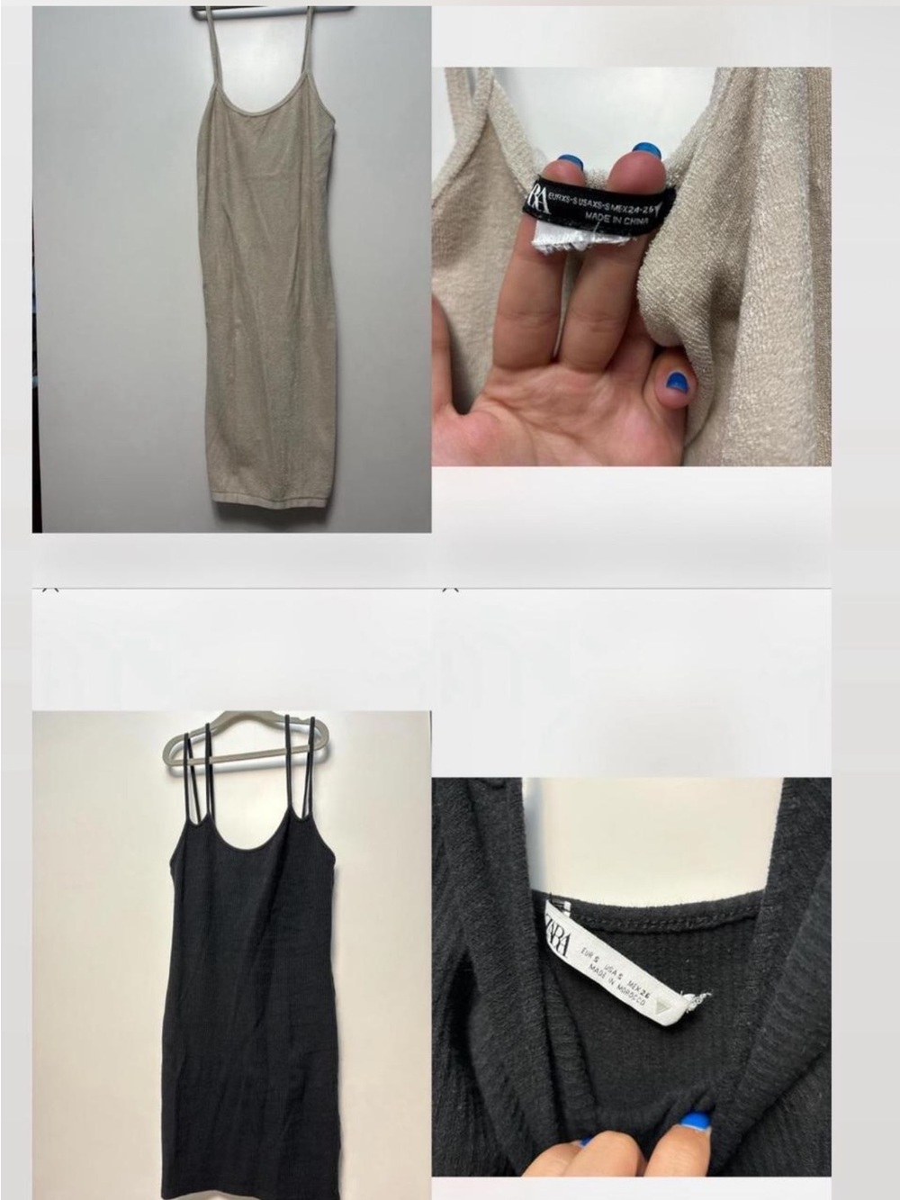 *BUNDLE* Zara terry cloth and ribbed mini dresses